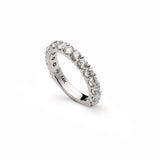 An image of a 14K white gold wedding ring from Virani Jewelers on its side. | Say “I do” to a white gold diamond wedding ring from Virani Jewelers!
 

Featuring GIA Certified ...