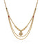 35.68CT Uncut Diamond Dual Layered Necklace and Earrings Set W/ Ruby & Emerald Gem Accents