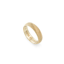 14K Yellow Gold HR11 Wedding Band