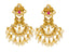 22K Yellow Gold Guttapusalu Necklace & Earrings Set W/ Rubies, Emeralds, CZ Gems, Pearls & Laxmi Accents - Virani Jewelers