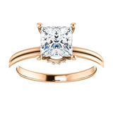 Classic Halo Diamond Engagement Ring W/ Pave Under Gallery - Virani Jewelers | 