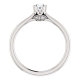 Classic Six Prong Solitaire Diamond Engagement Ring - Virani Jewelers | 