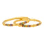 22K Yellow Gold Meenakari Pipe Bangle (43.6 grams)