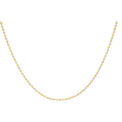 22K Yellow&White Gold Beaded Chain(10.5 gms)