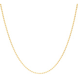 22K Yellow Gold 20in Beaded Chain (7.4 gms) | 
This simple 22k yellow gold chain has minimalistic beading. Features• Virani signature 22K yello...