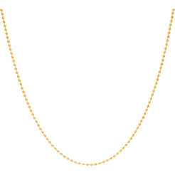 22K Yellow Gold 20in Beaded Chain (7.4 gms)