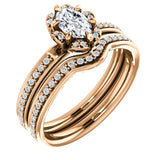 Cushion Diamond Halo Pave Engagement Ring - Virani Jewelers | 