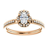 Cushion Diamond Halo Pave Engagement Ring - Virani Jewelers | 