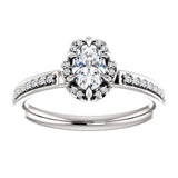 Cushion Diamond Halo Pave Engagement Ring - Virani Jewelers | 