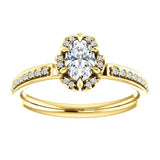 Cushion Diamond Halo Pave Engagement Ring - Virani Jewelers | 