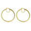 14K Yellow Gold Diamond Hoop Earrings W/ 0.50ct SI Diamonds - Virani Jewelers