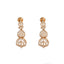 18K  Multi Tone Gold Diamond Necklace & Earrings Set W/ VVS Diamonds, Eyelet Designs & Fence Link Details - Virani Jewelers