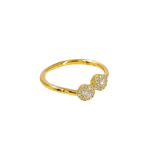 14K Gold Diamond Ring - Virani Jewelers | Ring Size 4. Minimum Width of the Band 1 mm. Maximum Width of the band 4 mm.

 This piece is ...