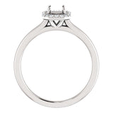 Four Prong High Set Diamond Engagement Ring W/ Band - Virani Jewelers | 