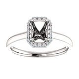 Four Prong High Set Diamond Engagement Ring W/ Band - Virani Jewelers | 