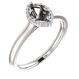 Four Prong High Set Diamond Engagement Ring W/ Band - Virani Jewelers | 