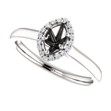 Four Prong High Set Diamond Engagement Ring W/ Band - Virani Jewelers | 