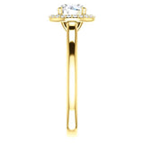 Four Prong High Set Diamond Engagement Ring W/ Band - Virani Jewelers | 