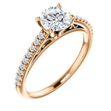 Four Prong Solitaire Diamond Engagement Ring - Virani Jewelers | 