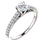 Four Prong Solitaire Diamond Engagement Ring - Virani Jewelers | 