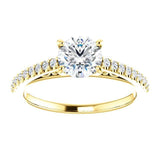 Four Prong Solitaire Diamond Engagement Ring - Virani Jewelers | 