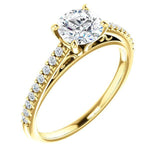 Four Prong Solitaire Diamond Engagement Ring - Virani Jewelers | 