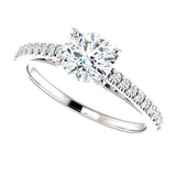 Four Prong Solitaire Diamond Engagement Ring - Virani Jewelers | 