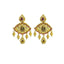 22K Yellow Gold Necklace & Earrings Set W/ CZ, Rubies, Emeralds on Laxmi & Third Eye Pendant - Virani Jewelers