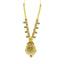 22K Yellow Gold Necklace & Jhumki Earrings Set W/ Pearls, Ruby, Emerald, CZ, Laxmi Pendants & Teardrop Accents - Virani Jewelers