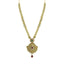 22K Yellow Gold Necklace & Jhumki Earrings Set W/ Kundan & Beaded Three Strand Necklace - Virani Jewelers