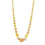 22K Multi Tone Gold Chain W/ Flush Set Diamond Cuttings on Large Bead-Ball Accents - Virani Jewelers