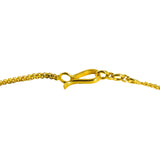 22K Yellow Gold Choker & Drop Earrings Set W/ Ruby, CZ, Peacock Heart Design & Drop Pear Pendant - Virani Jewelers |  22K Yellow Choker & Drop Earrings Set W/ Ruby, CZ, Peacock Heart Design & Drop Pear Pend...