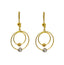 22K Multi Tone Gold Necklace & Earrings Set W/ Double Rope Collar & Textured Beads - Virani Jewelers