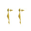 22K Yellow Gold Necklace & Earrings Set W/ Beaded Filigree, Enamel Details & Large Faceted Pendants - Virani Jewelers