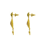 22K Yellow Gold Necklace & Earrings Set W/ Beaded Filigree, Enamel Details & Large Faceted Pendants - Virani Jewelers |  22K Yellow Gold Necklace & Earrings Set W/ Beaded Filigree, Enamel Details & Large Facet...