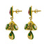 22K Yellow Gold Choker & Jhumki Drop Earrings Set W/ Ruby, Emerald, Kundan & Deep Carved Mango Detail - Virani Jewelers