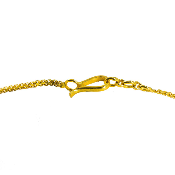 22K Yellow Gold Choker & Jhumki Drop Earrings Set W/ Ruby, Emerald, Kundan & Deep Carved Mango Detail - Virani Jewelers |  22K Yellow Gold Choker & Jhumki Drop Earrings Set W/ Ruby, Emerald, Kundan & Deep Carved...