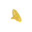 22K Yellow Gold Ring W/ Oval Shield Frame - Virani Jewelers