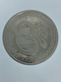 Multi God Silver Coin with OM engraved on the back - Virani Jewelers | 