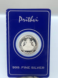Laxmi Silver Coin with Sri engraved on the back - Virani Jewelers | 