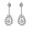 1.31CT Diamond Drop Paisley Earrings Set In 14K White Gold - Virani Jewelers