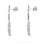 1.31CT Diamond Drop Paisley Earrings Set In 14K White Gold - Virani Jewelers