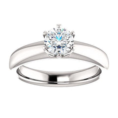 Infinite Six-Prong Solitaire Diamond Engagement Ring