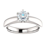 Infinite Six Prong Solitaire Diamond Engagement Ring - Virani Jewelers | 