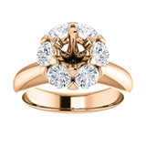 Luxe Hex Brilliant Round Diamond Engagement Ring - Virani Jewelers | 