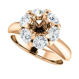 Luxe Hex Brilliant Round Diamond Engagement Ring - Virani Jewelers | 