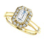Pave Diamond Halo Solitaire Engagement Ring - Virani Jewelers