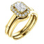 Pave Diamond Halo Solitaire Engagement Ring - Virani Jewelers