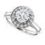 Pave Diamond Halo Solitaire Engagement Ring - Virani Jewelers