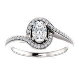 Show | 
Custom design a gorgeous bypass solitaire engagement ring with a channel-set diamond band. You g...